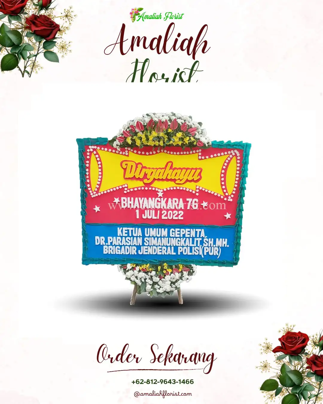 Papan Bunga HUT Ulang Tahun Kepanjenkidul